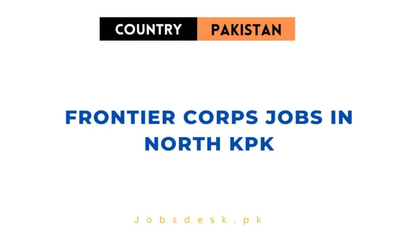 Frontier Corps Jobs in North KPK