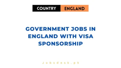 Government Jobs in England with Visa Sponsorship
