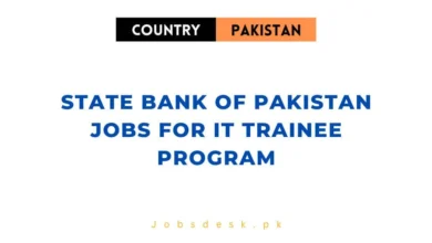 State Bank of Pakistan Jobs For IT Trainee Program