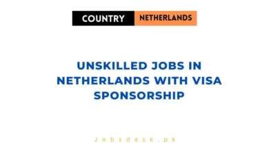 Unskilled Jobs in Netherlands with Visa Sponsorship