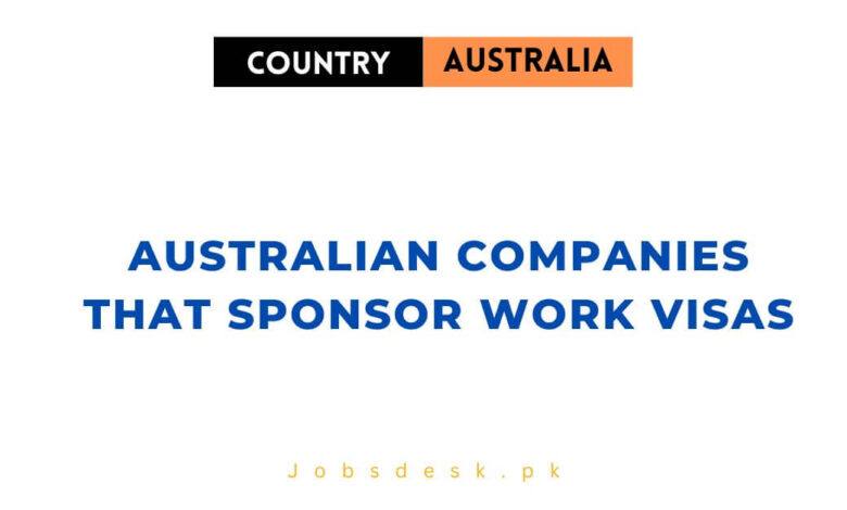 Australian Companies That Sponsor Work Visas