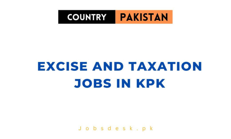 Excise and Taxation Jobs in KPK
