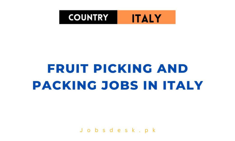 Fruit Picking and Packing Jobs in Italy