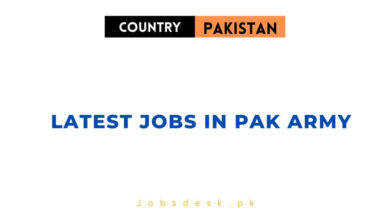 Latest Jobs in Pak Army 