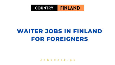 Waiter Jobs in Finland For Foreigners