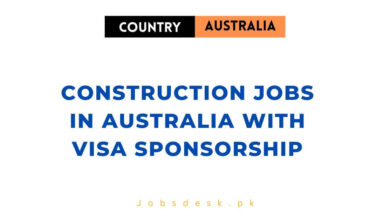 Construction Jobs in Australia with Visa Sponsorship