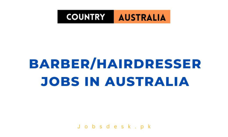 Barber/Hairdresser Jobs in Australia