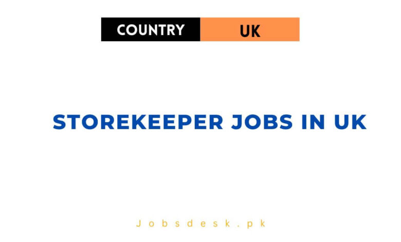 Storekeeper Jobs in UK