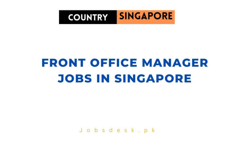 Front Office Manager Jobs in Singapore
