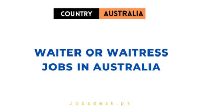 Waiter or Waitress Jobs in Australia