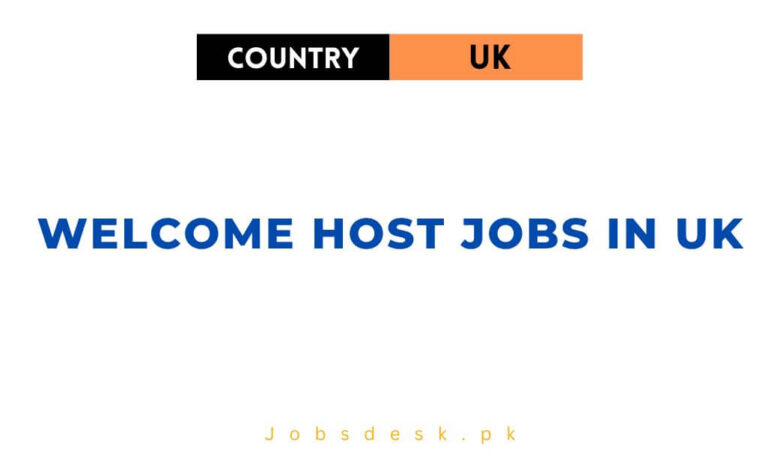 Welcome Host Jobs in UK