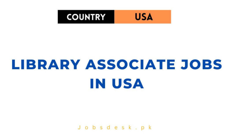 Library Associate Jobs in USA